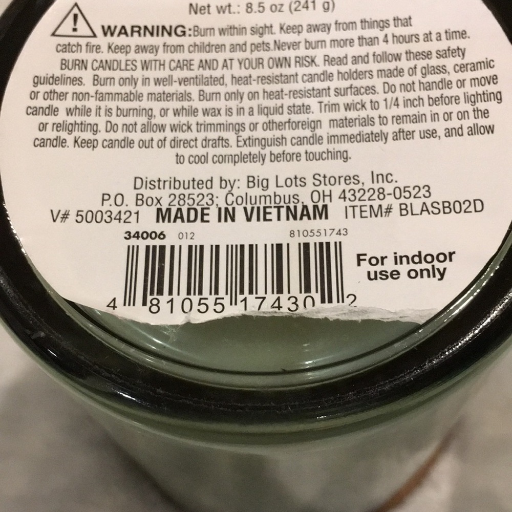 Glass Live For Now Scented Single Wick Home Decore Candle Beachwood 8.5oz NWT - Picture 10 of 16
